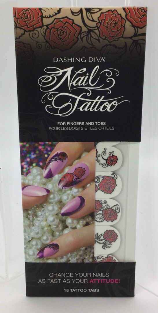 Dashing Diva – Nail Tattoo – 18 Tattoo Tabs – Secret Garden