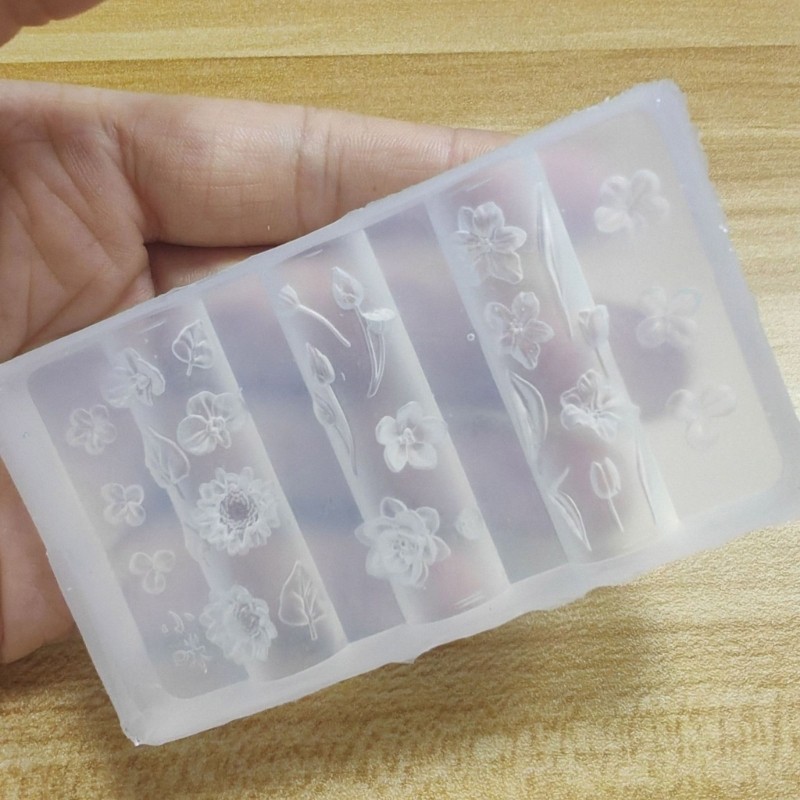 Flexible Sturdy Silicone Mould for Detail 3D Nail Art And Decorations