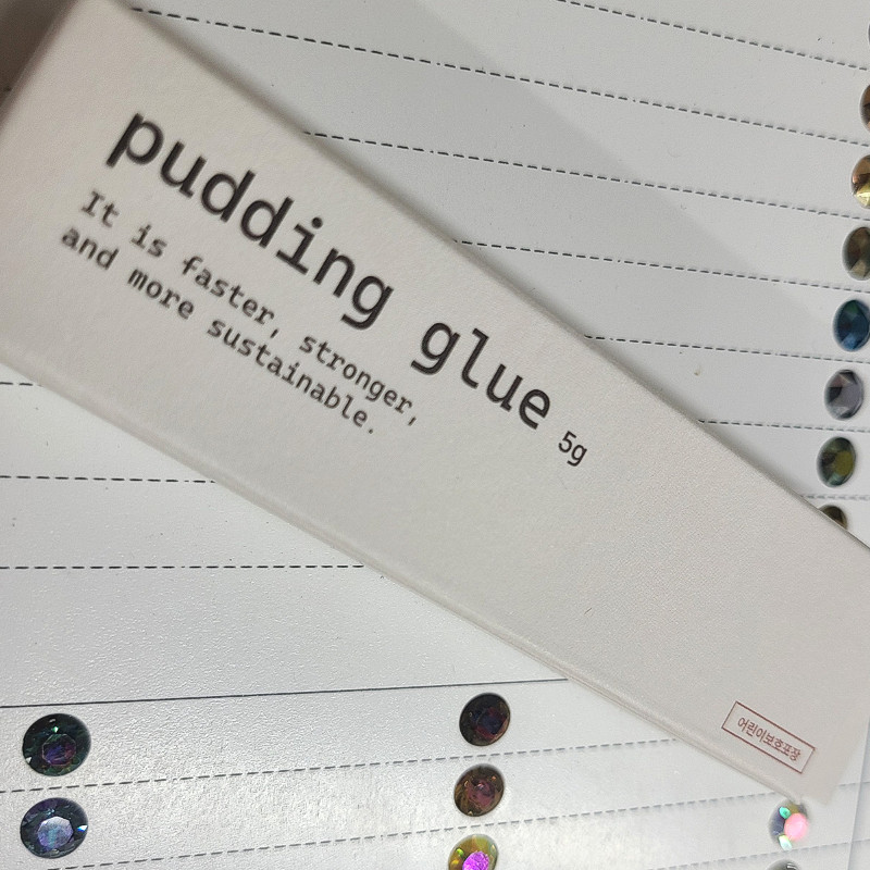 LUCANUS Pudding Gel Nail Glue 5g Thick Rhinestone Nail Art Adhesive Charms Glue