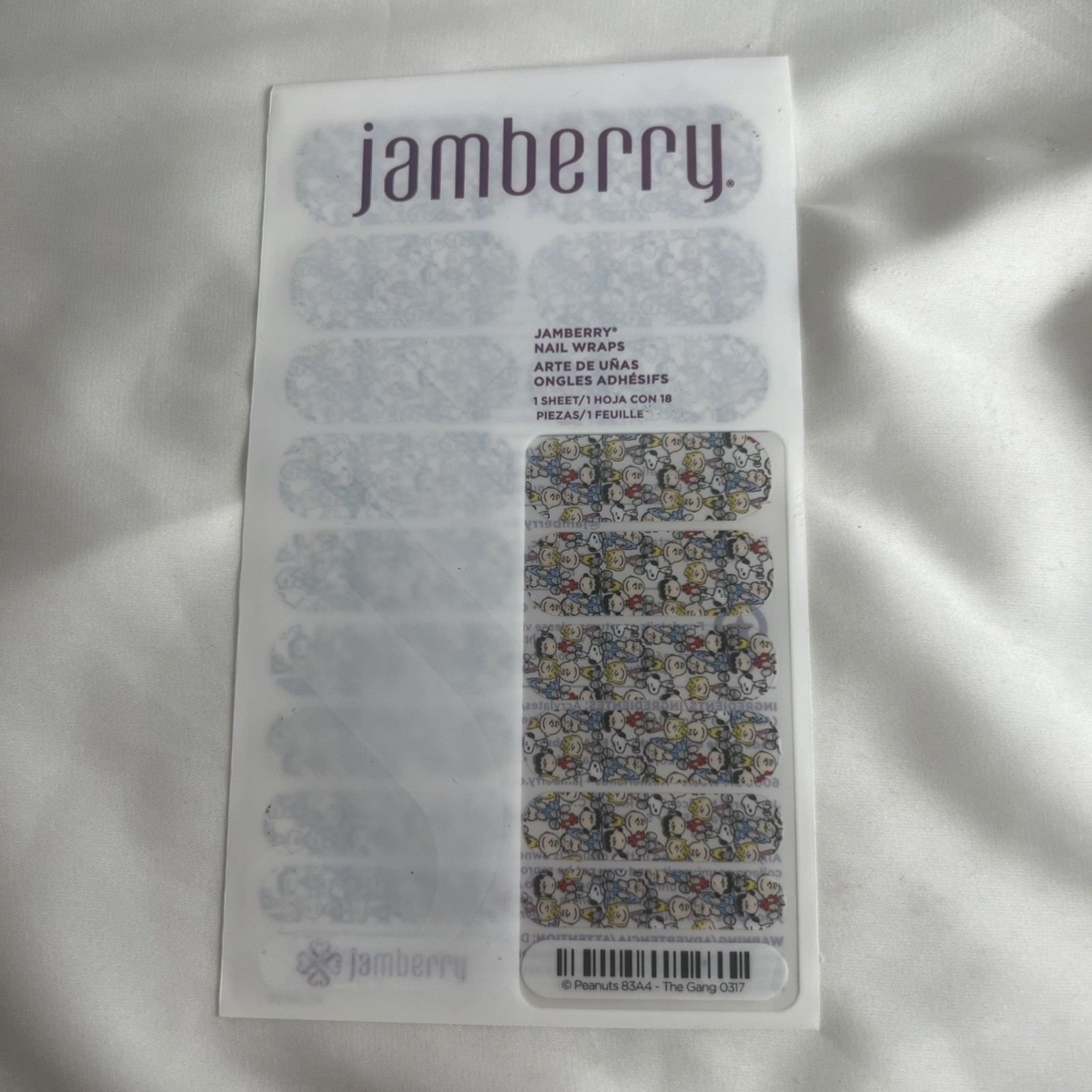 Jamberry Nail Wrap Peanuts Charlie Brown The Gang 0317