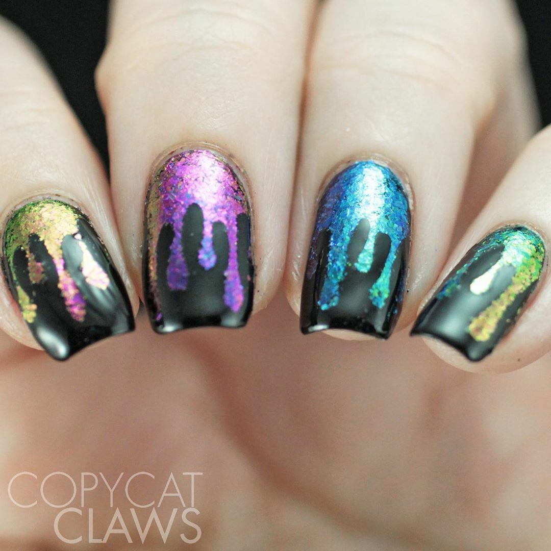 Slime Drips Stencils for Nails, Halloween Nail Stickers, Nail Art, Nail Vinyls