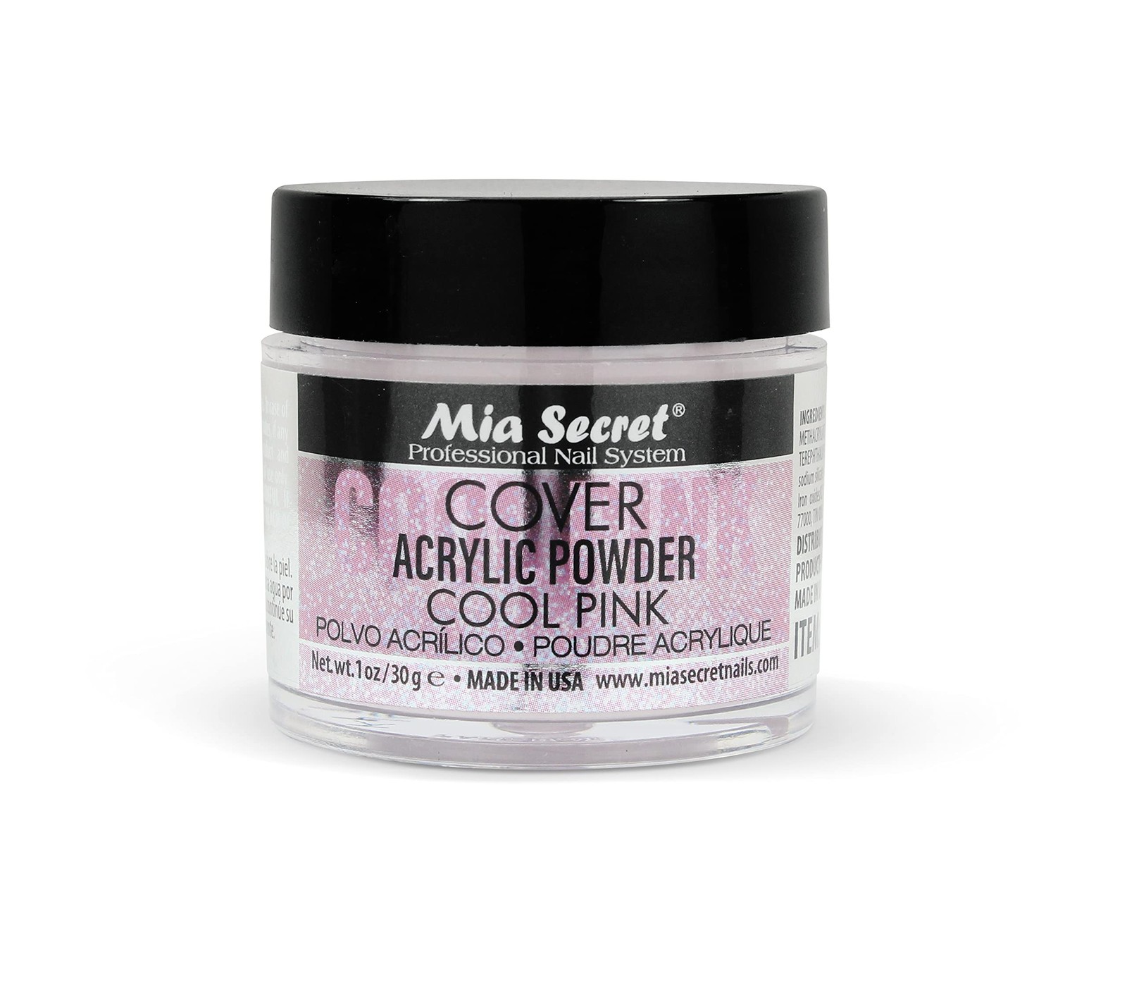 Cool Pink Acrylic Nail Powder For Baby Boomer And Ombre Techniques 1Oz
