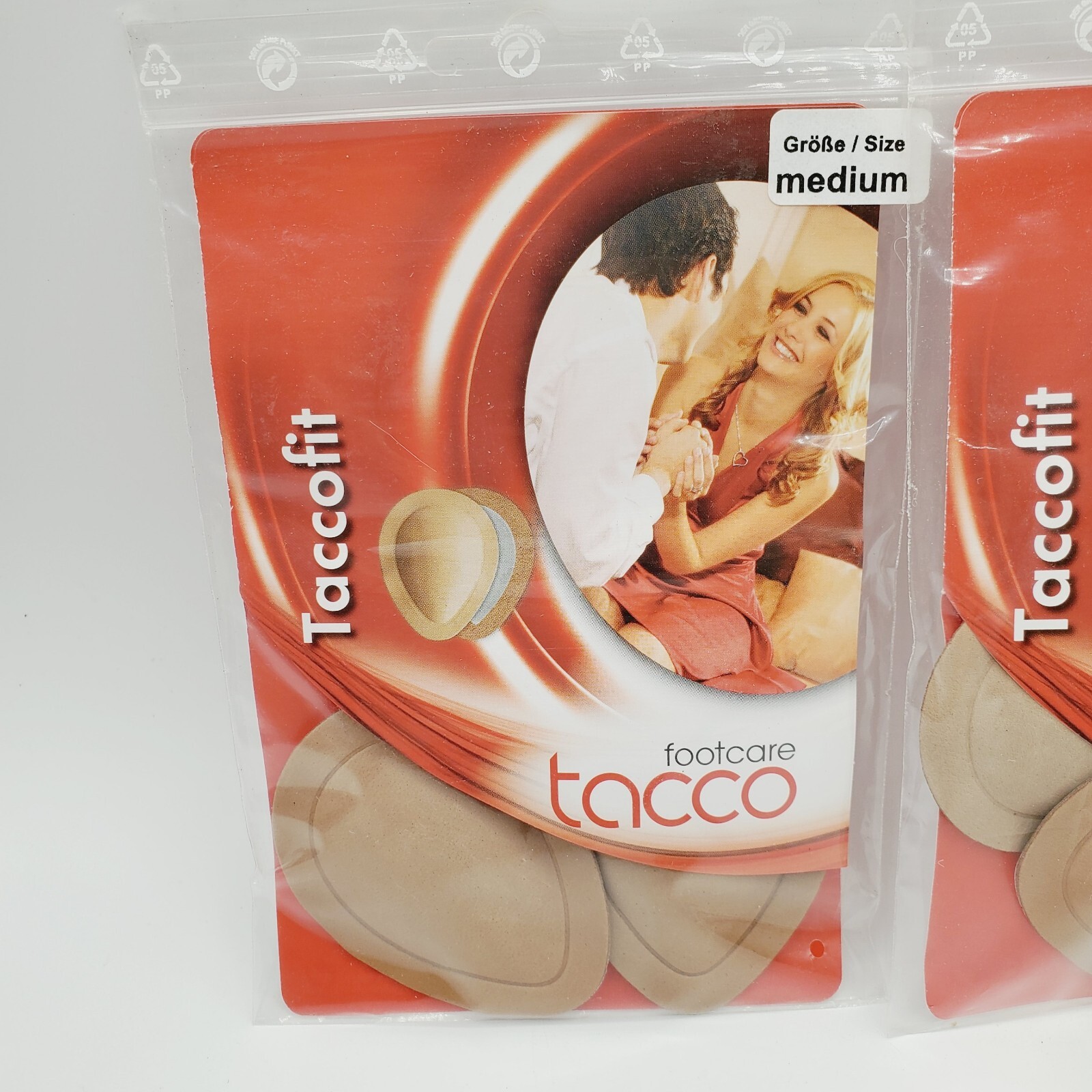 2 Pair Medium M Tacco 607 TaccoFIT Self Adhesive Leather Metatarsal Pad Pads