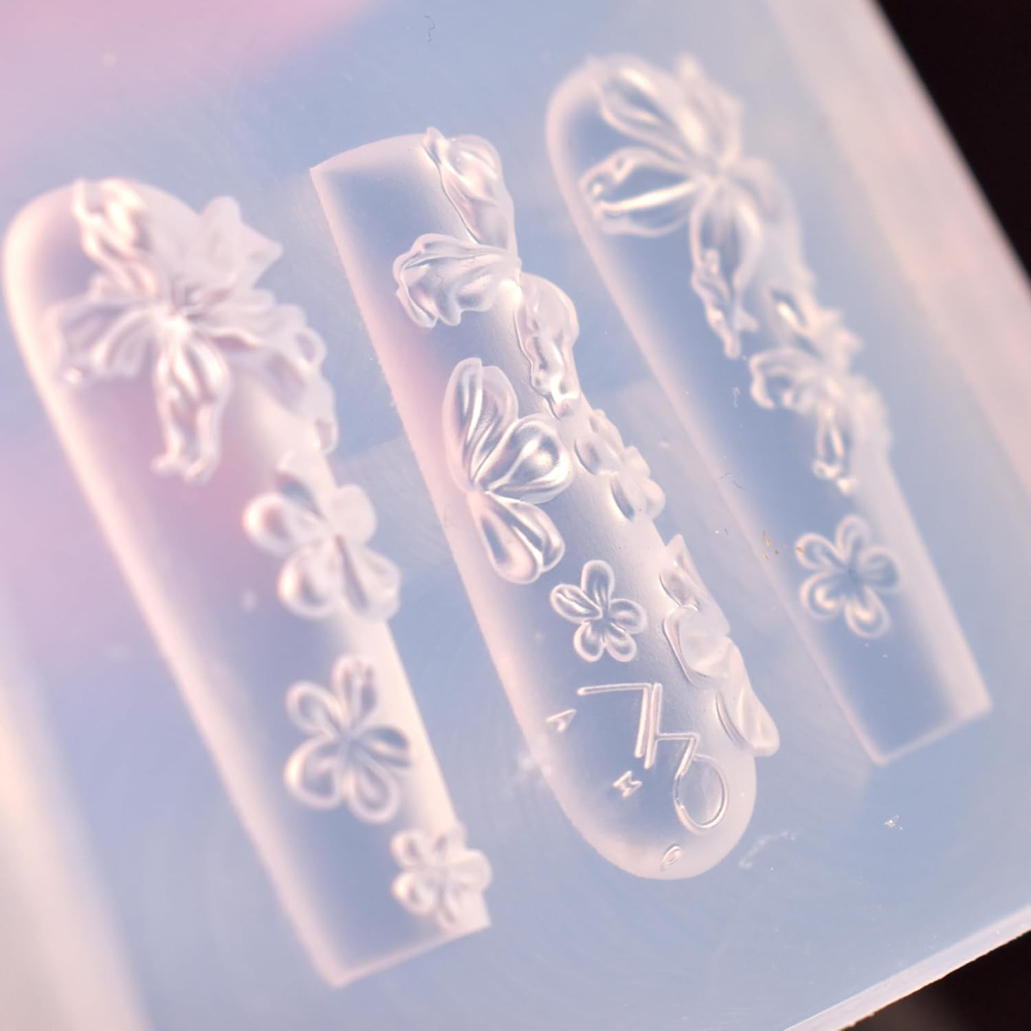 Silicone 3D Flower Nail Mold for Resin Art and Nail Charms Supplies