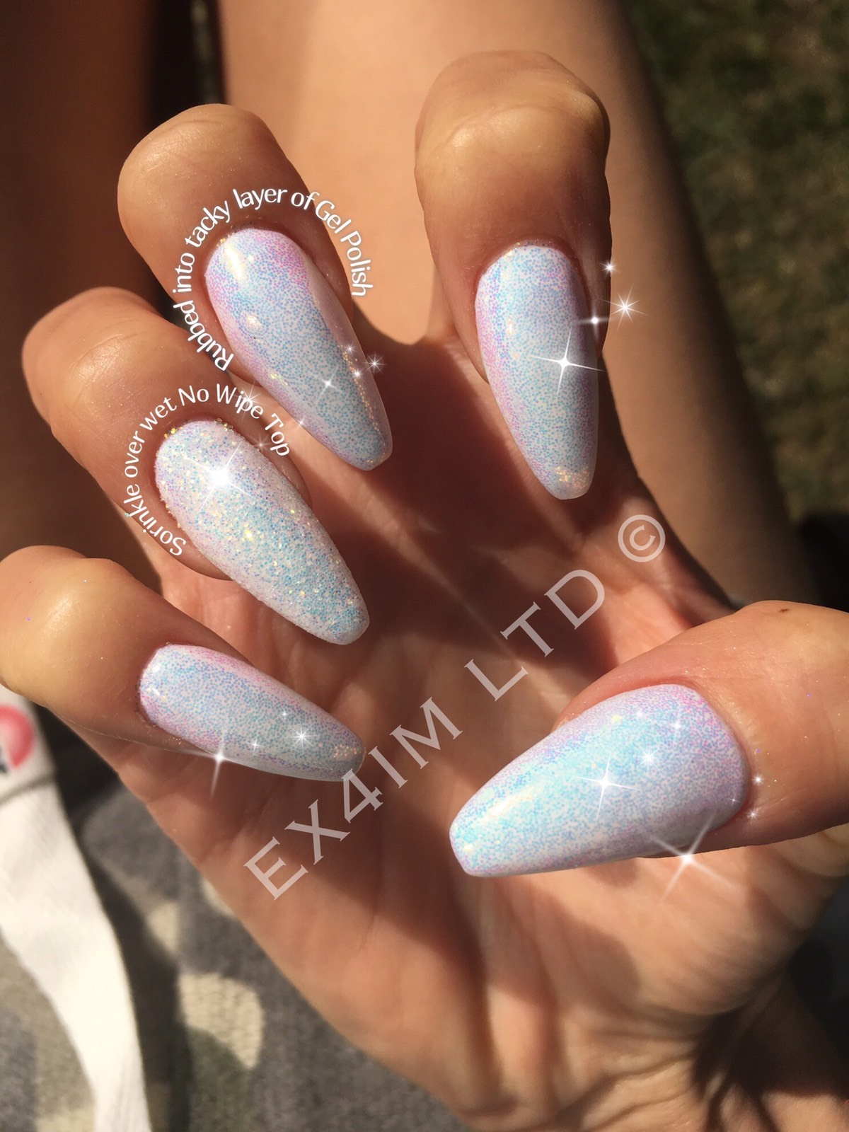 CINDERELLA PIXEL EFFECT NAIL ART GLITTER IRIDESCENT SEQUINS WEDDING POWDER MP008