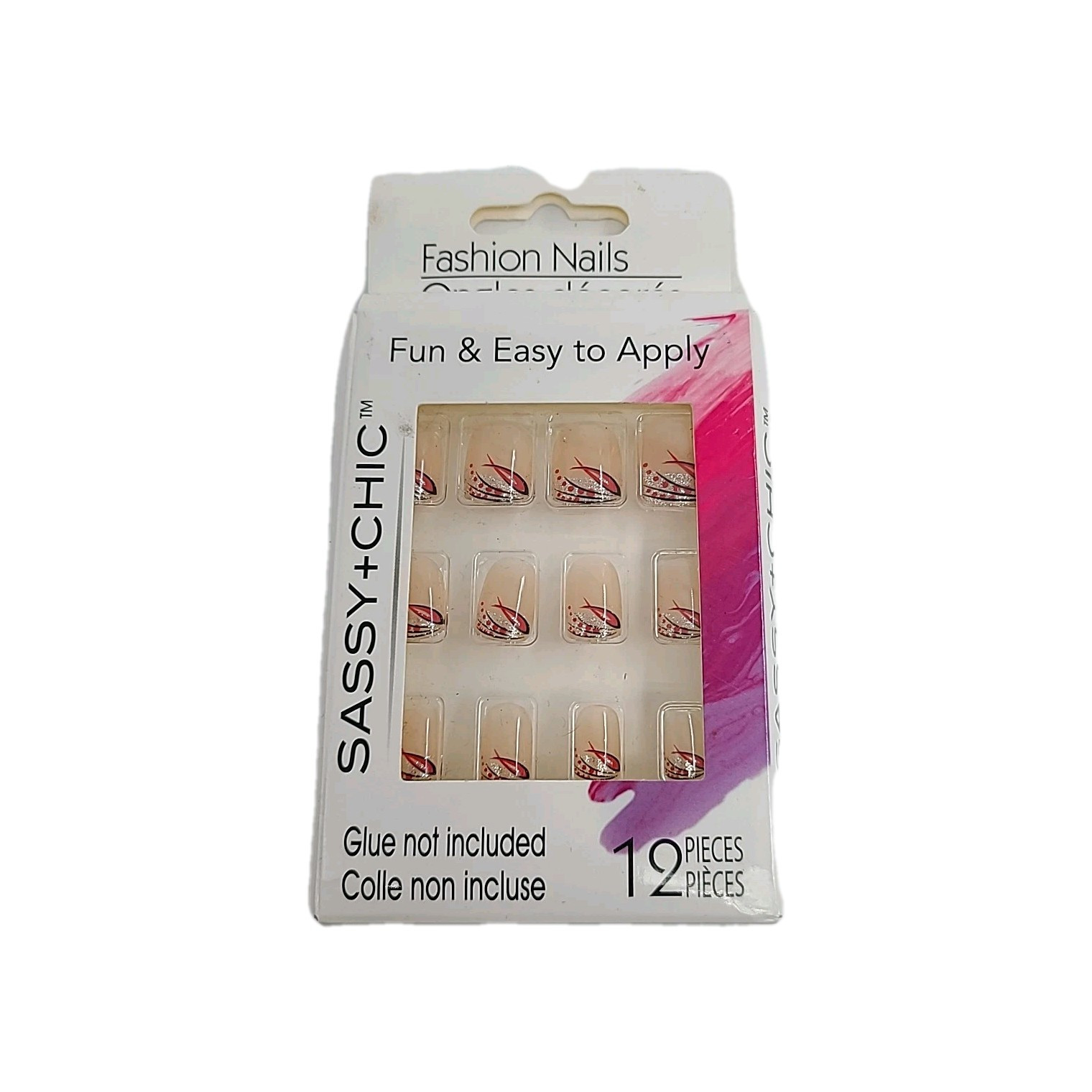 Lot of 8 Artificial Nails Fashion and LA Colors Sets. ABS Plastic Manicure