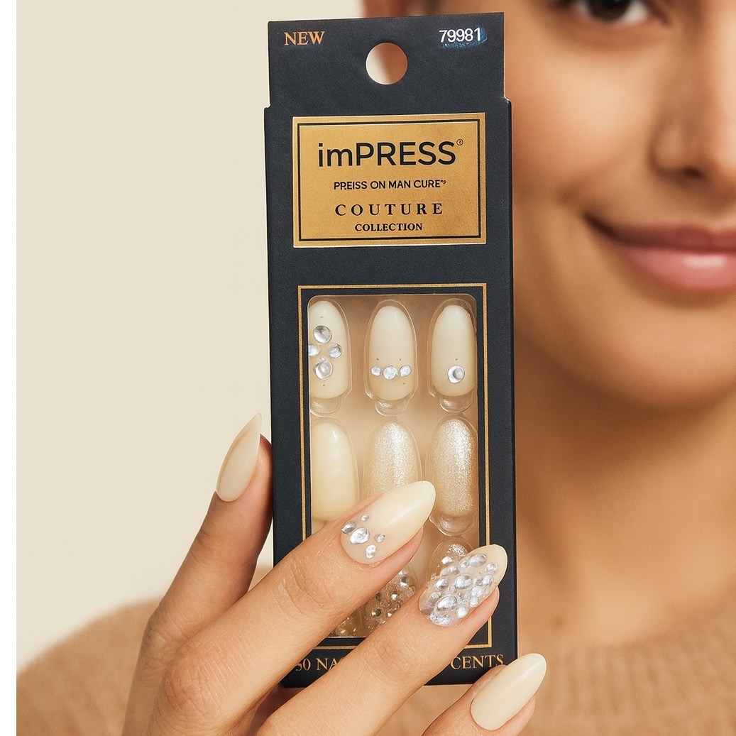 imPRESS Couture Collection Press On Manicure 30 Nails 12 Accents Luxurious 93-32