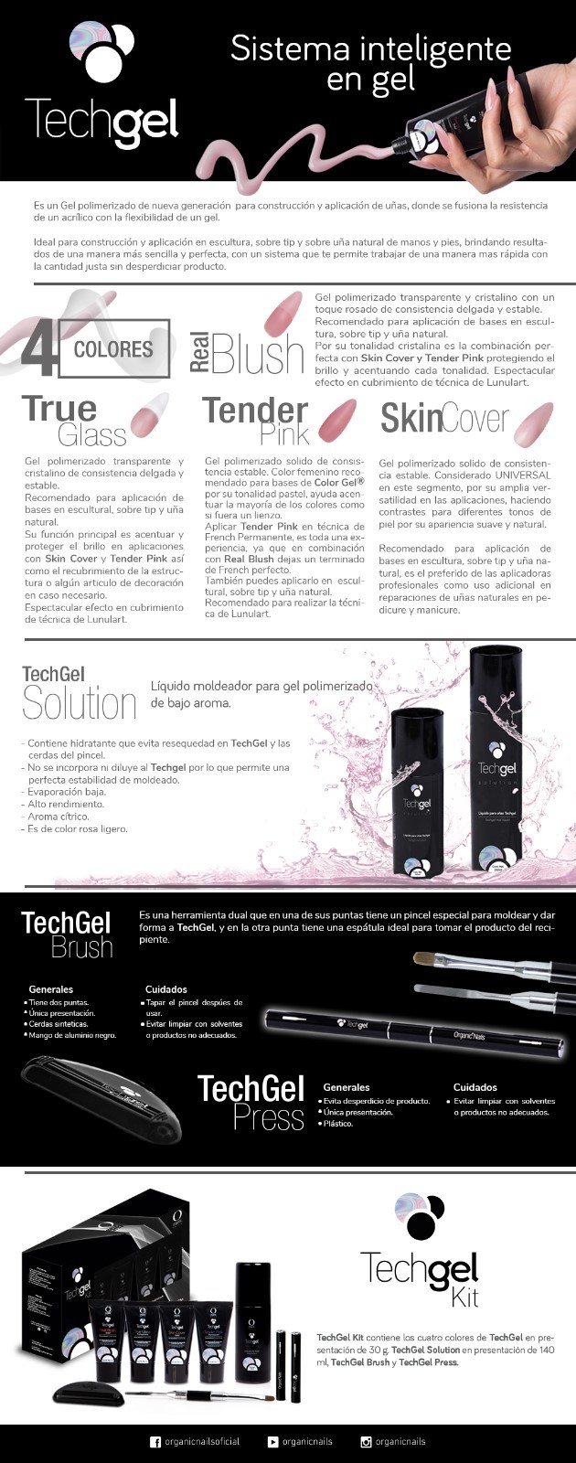 Organic Nails TECHGEL Solution 240ml 94063001