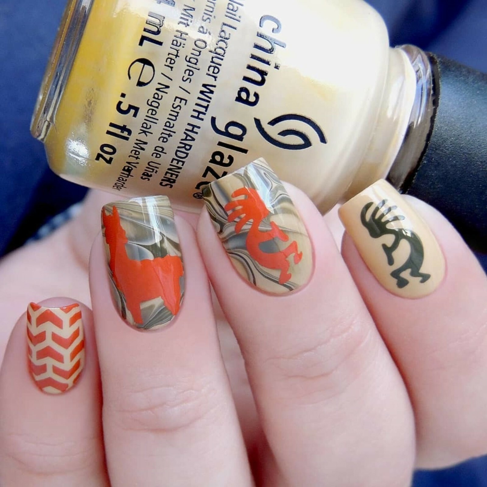 Kokopelli Stencils for Nails, Nail Stickers, Nail Art, Nail Vinyls