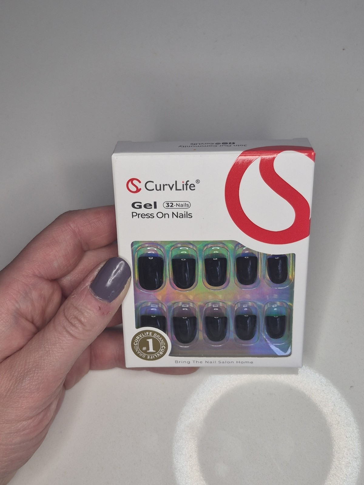 CurvLife and Color FX by Impress press on nails New In Box Black
