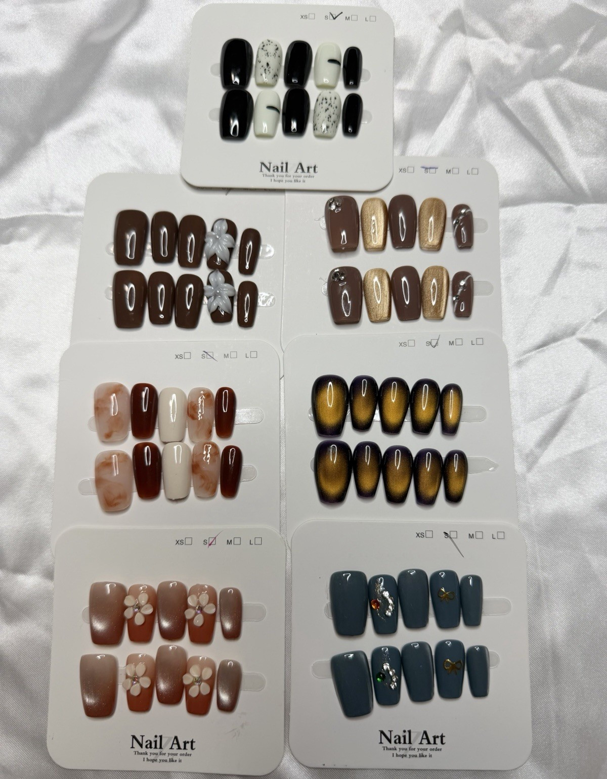 Fall Press-On Nails Bundle – Size Small