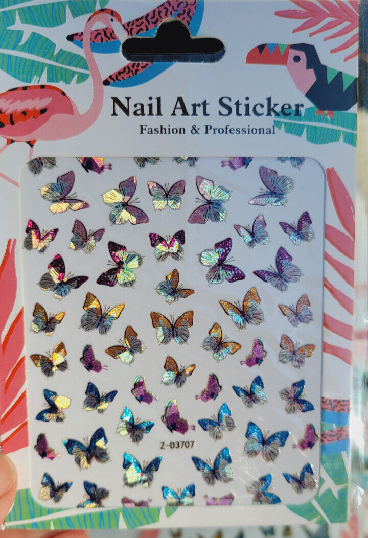 3D Butterfly Nail Stickers Art DIY Designs Decor Waterproof Decal Manicure US