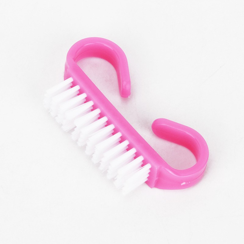 Top Cleaning Nail Brush Nail Art Plastic Remove Dust Finger Care UV Gel Brushes
