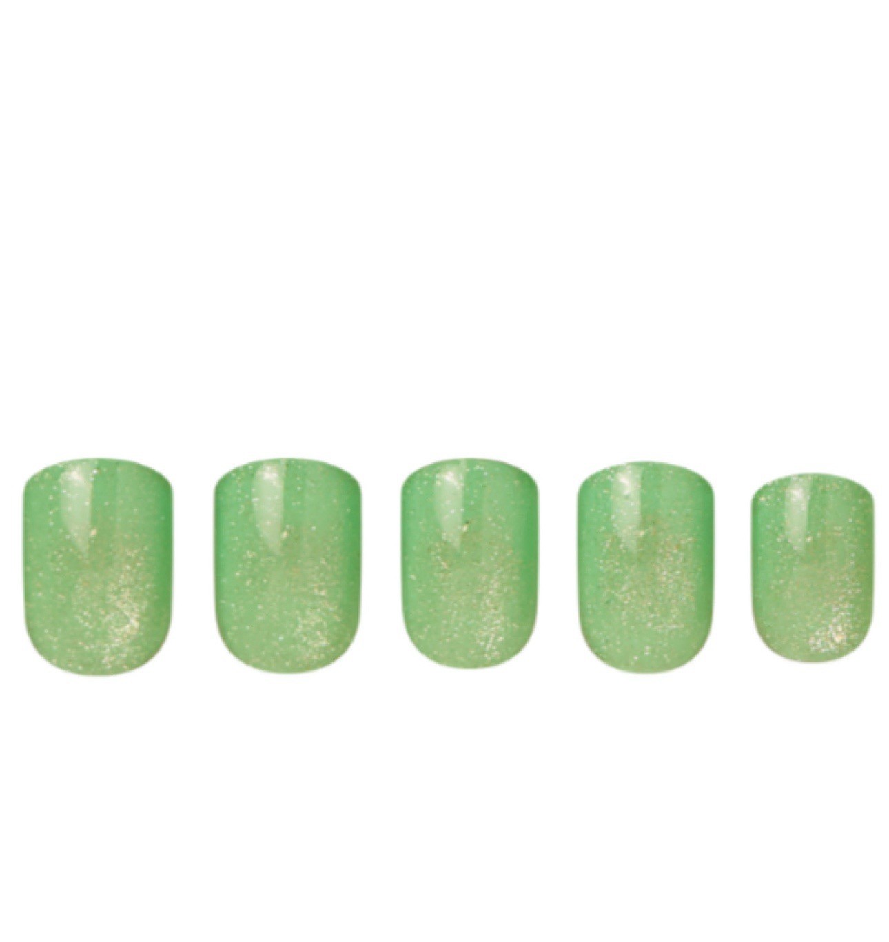 Red Aspen Press On Nails, Short, Square,The Mint to My Mojito, Mirabel B5y10