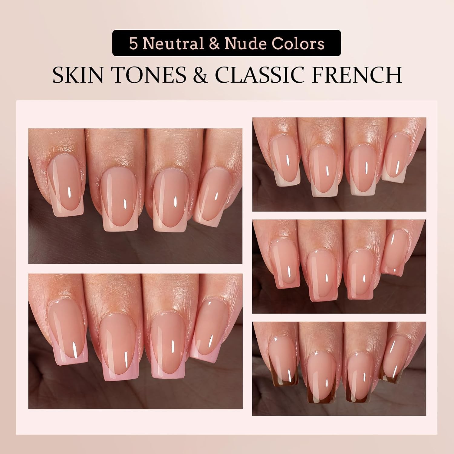 BTArtboxnails French Press On Nails, S Square, Peach