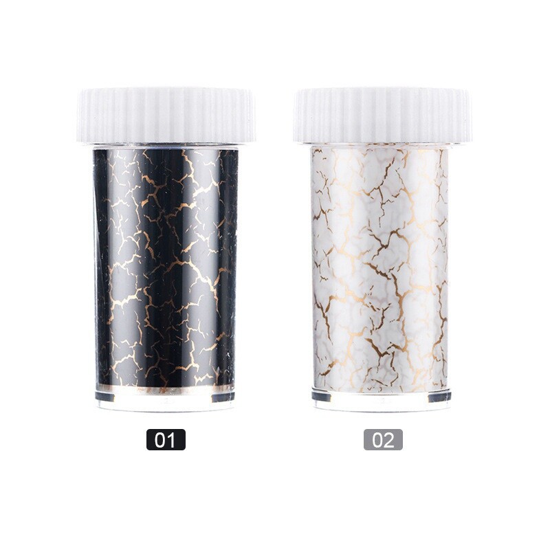 Nail Sticker STICKER FOILS GOLDENS DESERT MARBLING NAIL ART FOIL BLACK WHITE