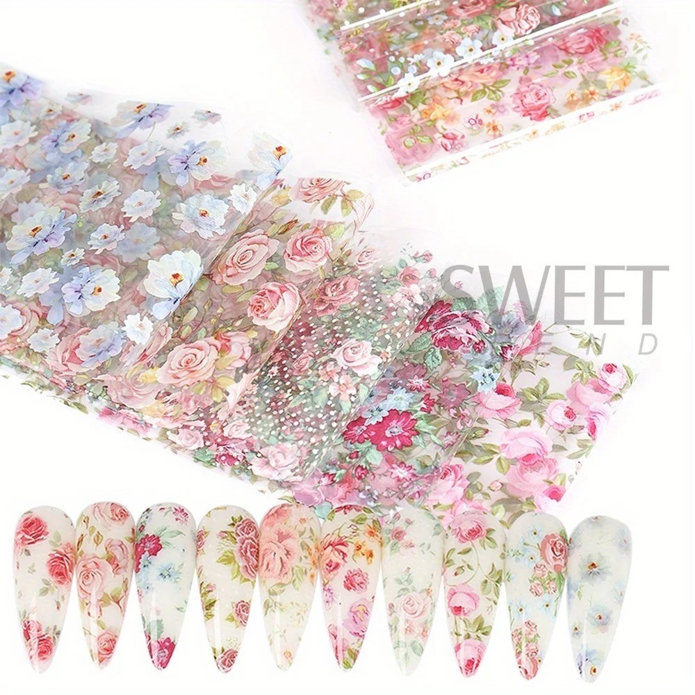 DISNEY Nail Art Stickers Transfers Decals Set of 10PCS Mixed Nail Art Foils