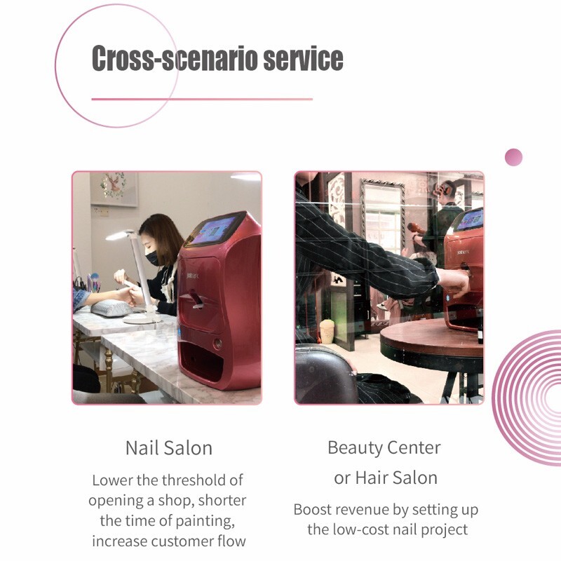 3D Touch Screen Nail Printer APP DIY Auto Nail Art Printing Machine w/ Gel Dryer