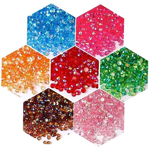 3000 Pieces SS6 2mm Flatback Rhinestones SS6/2mm Transparent Golden Yellow AB