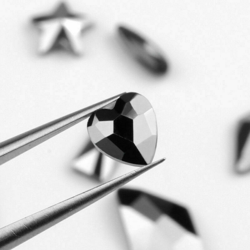 100pcs Nail Art Rhinestones Flat Back Mix Shapes 3D Decor Elongated Glass Stones
