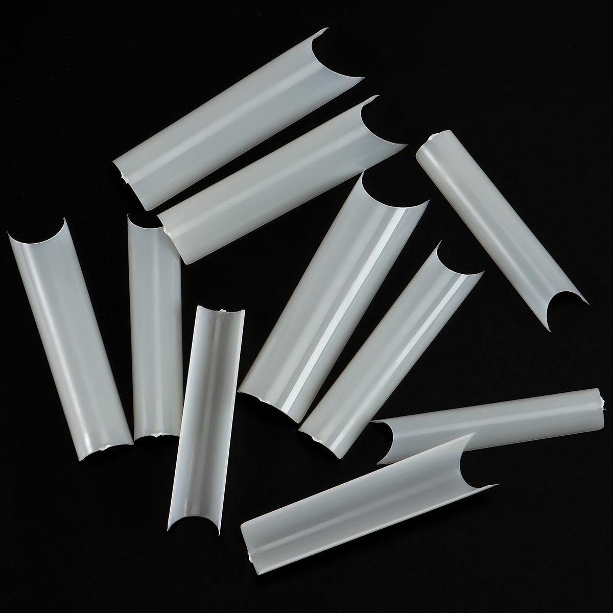 500Pcs XXL C Curve Nail Tips Extra Long Square Fake Nails Half Cover False Nails