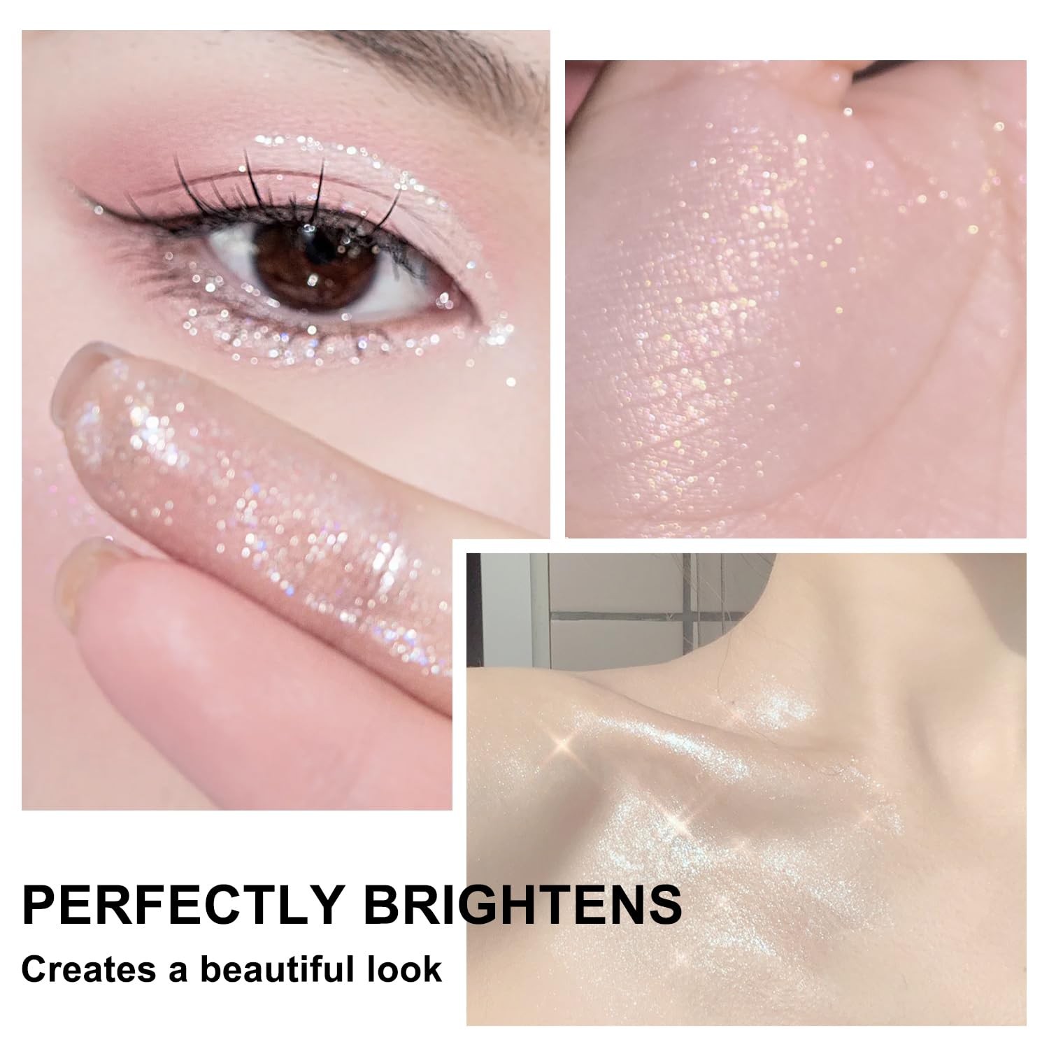 Hair and Body Glitter Spray, Holographic Glitter Highlighter Powder, Face Bod…