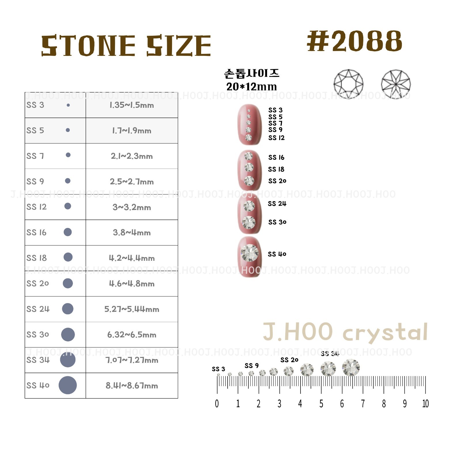 Swarovski 2088 Flat Back Crystal AB Rhinestones Factory Pack 1440pcs Nail Art