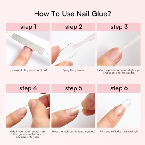 Super Strong Nail Glue Kit with Remover – Quick Dry Adhesive for Press-Ons, 7ML