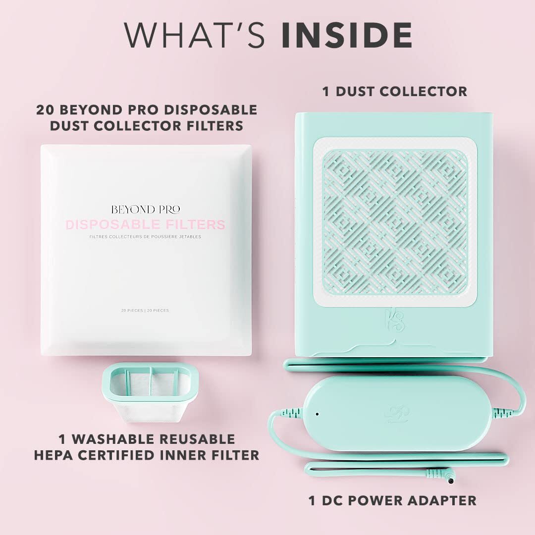 Kiara Sky Beyond Pro Nail Dust Collector – Blue (Teal)