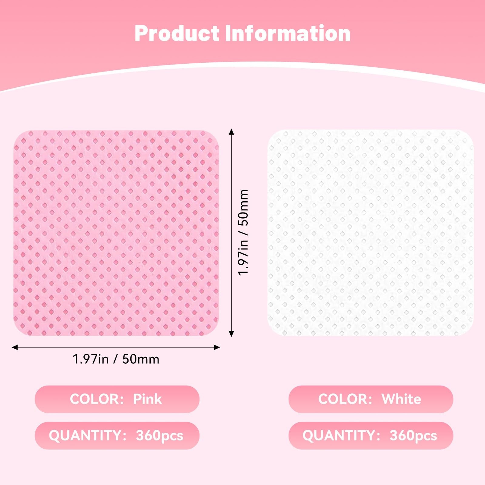 LNDIEHS 720Pcs Lint Free Nail Wipes, Supplies 2 Inch diameter