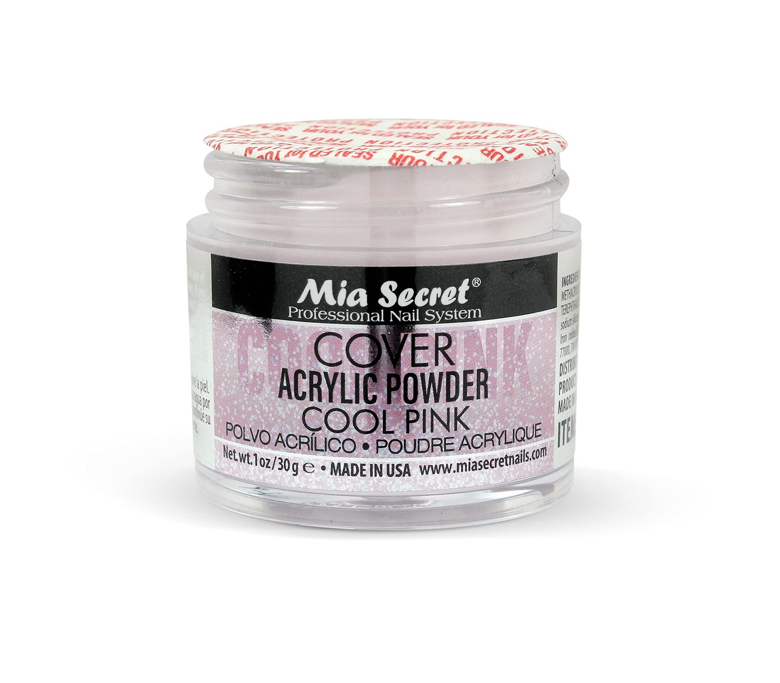 Cool Pink Acrylic Nail Powder For Baby Boomer And Ombre Techniques 1Oz