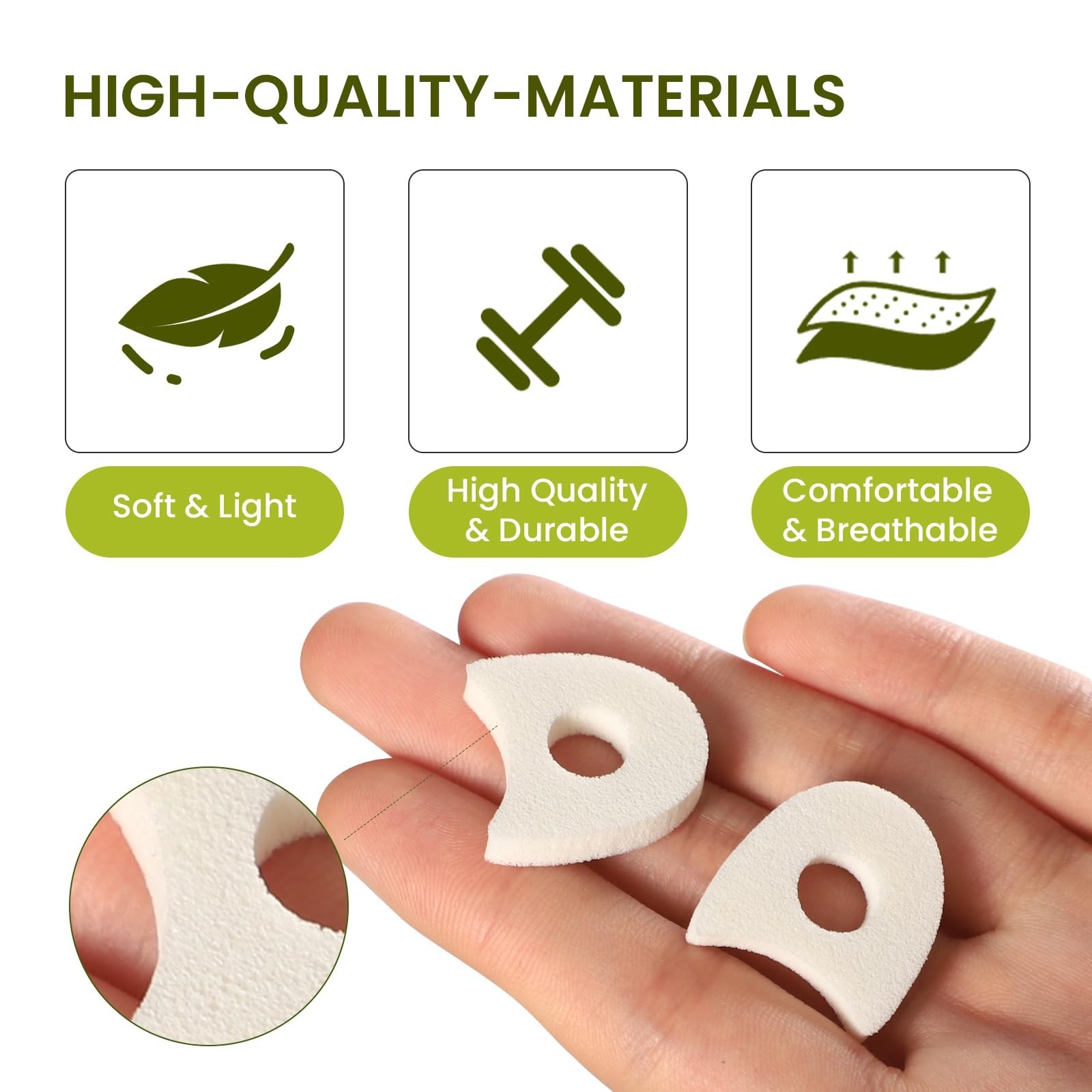 Bukihome 50 Pack Foam Toe Separators – Correct Overlapping Toes and Reduce Fr…