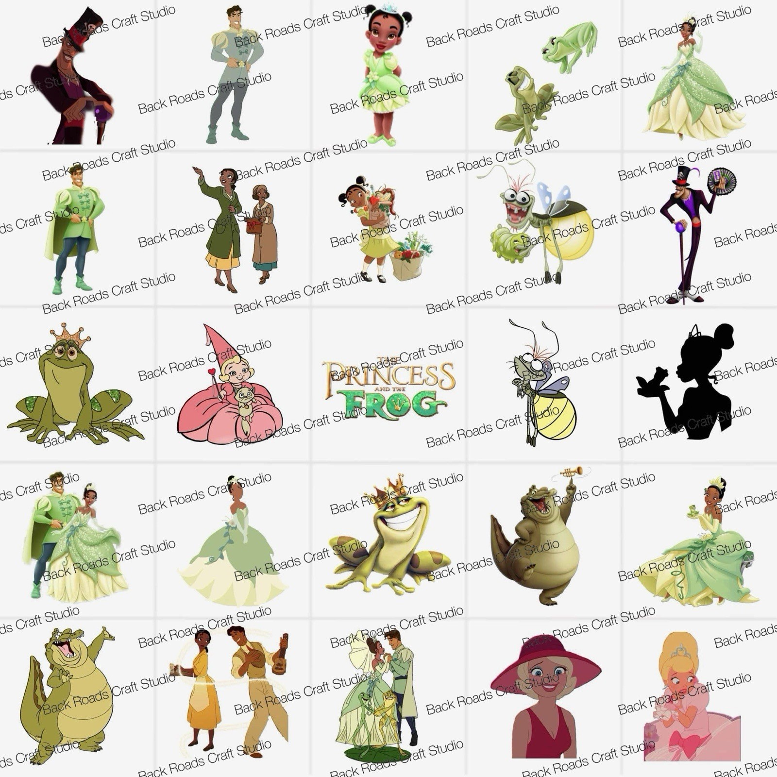 Princess And The Frog Waterslide Finger Nail Decals Instructions, set of 50 JM