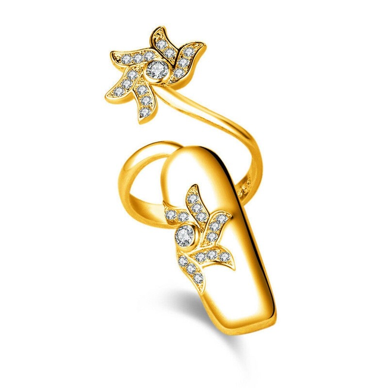 Fingernail Ornament Unique Creative 2pcs Korean-Style Temperament Nail Ring