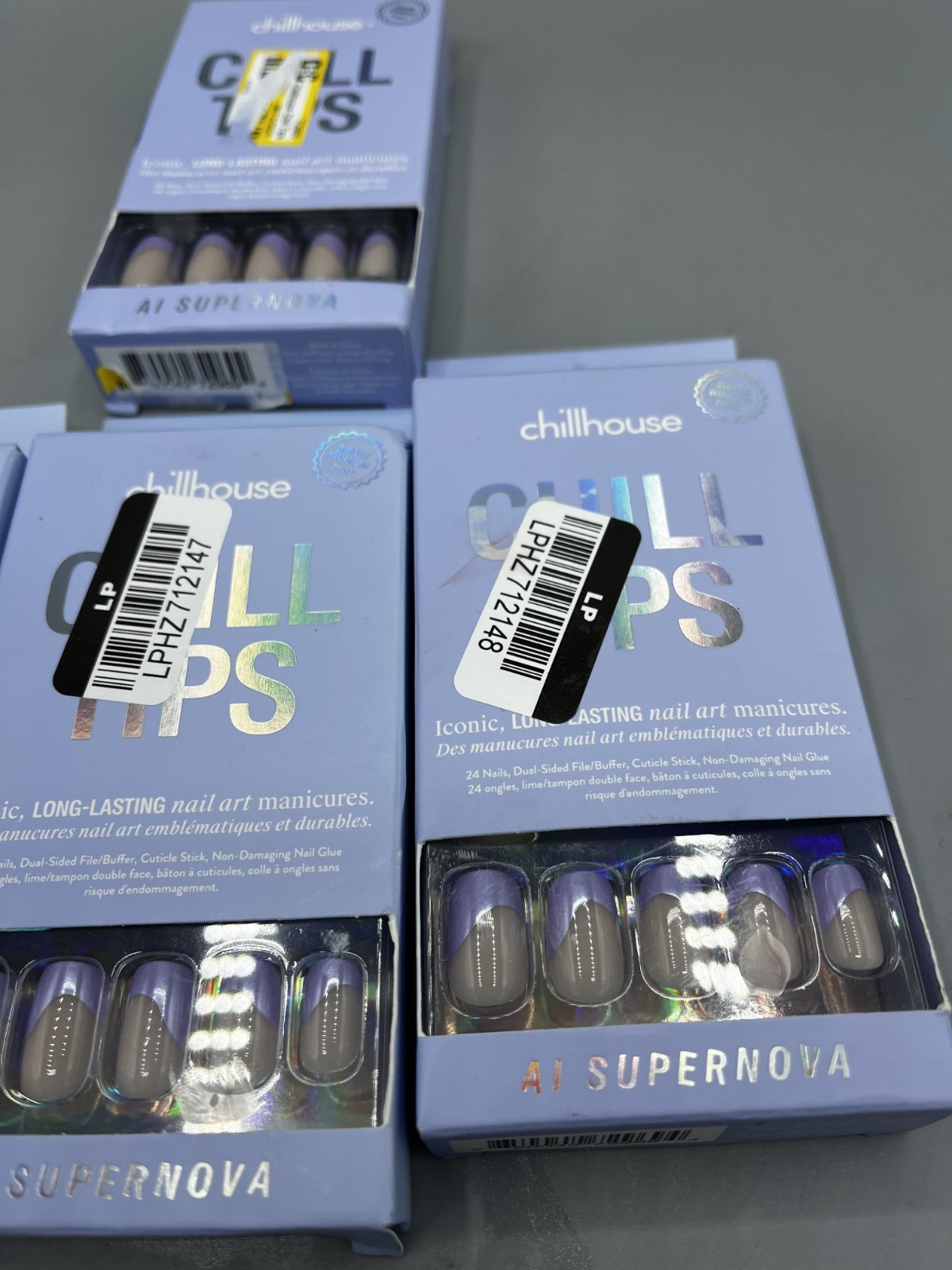 Lot of 4 Chillhouse Chill Tips Art Press Ons Kit With Glue Included AI Supernova