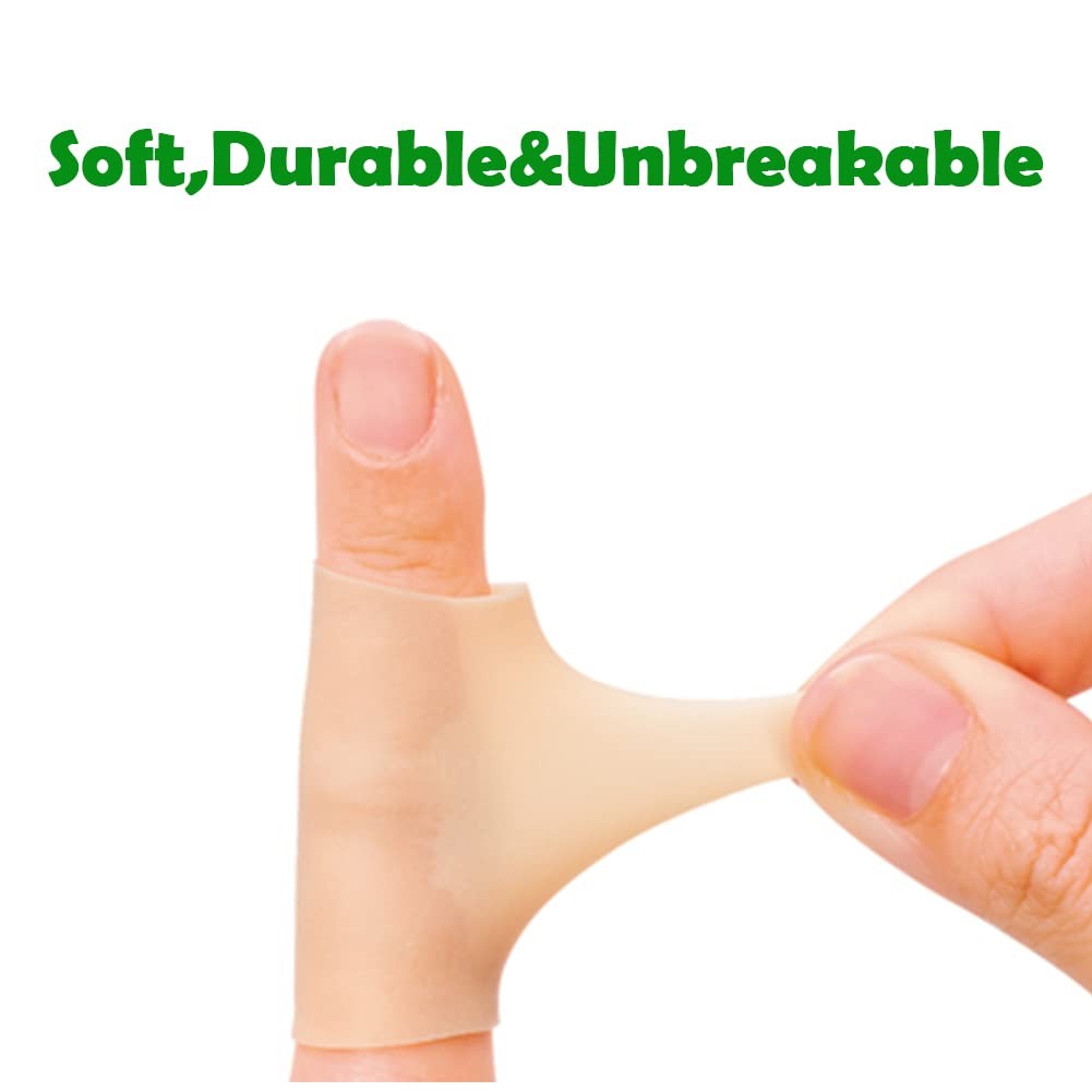 Silicone Finger Cots 14 PCS Gel Protectors Soft Reusable Caps Trigger Hand