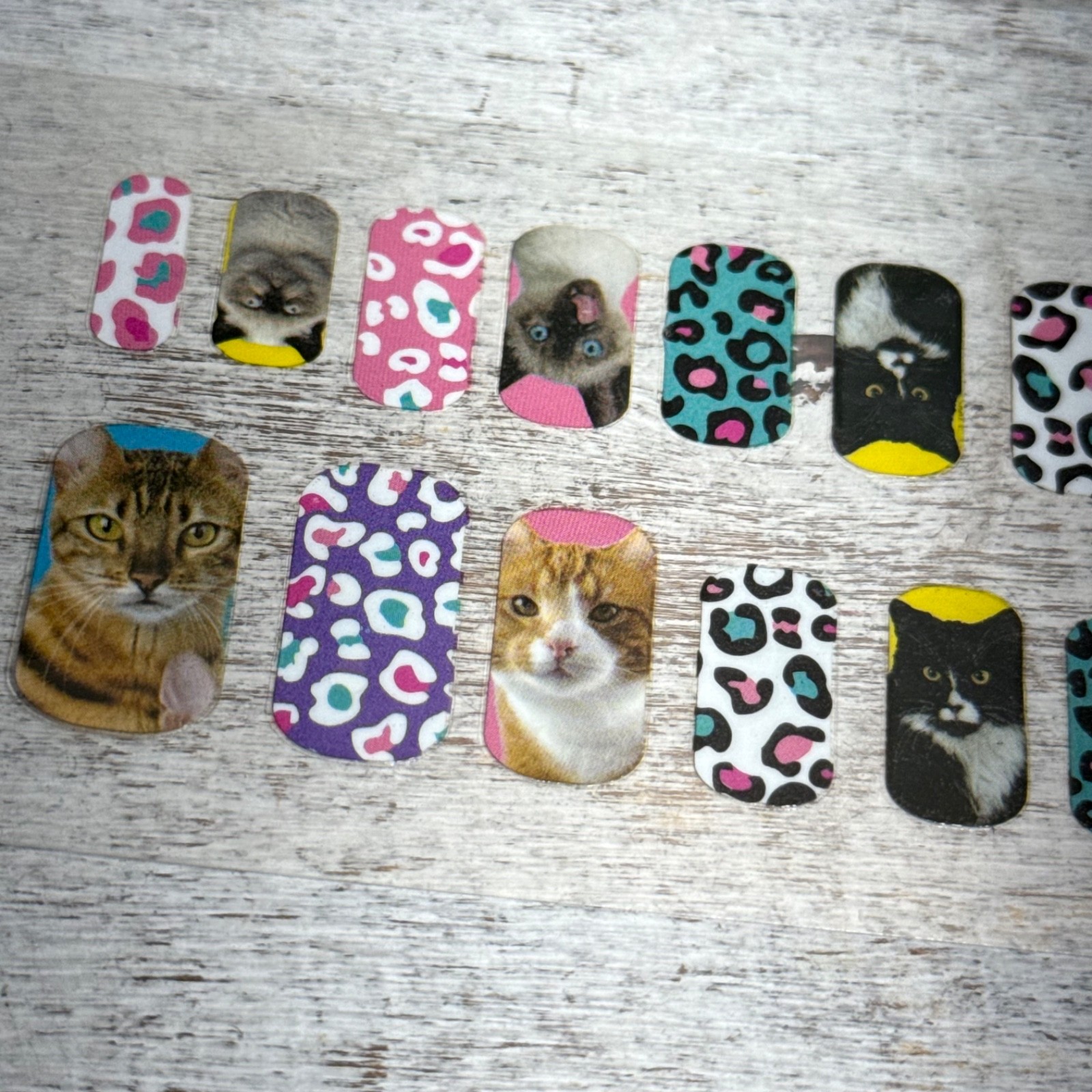 Lot of 2 Style.Lab By Fashion Angels 40 Nail Stickers: Cats, Hamburgers, Fries