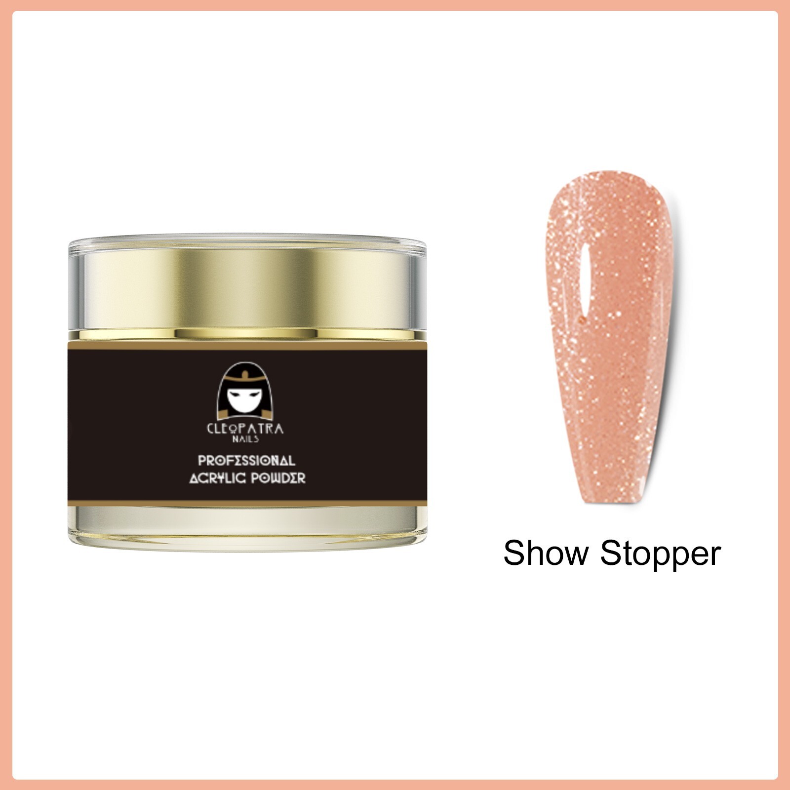 Cleopatra Nails Professional Acrylic Powder – 2oz (Show Stopper Color)