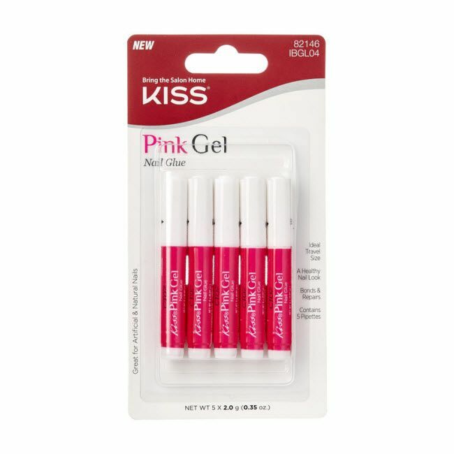KISS PINK GEL NAIL GLUE 5 PACKS (5 x 0.35OZ) IBGL04