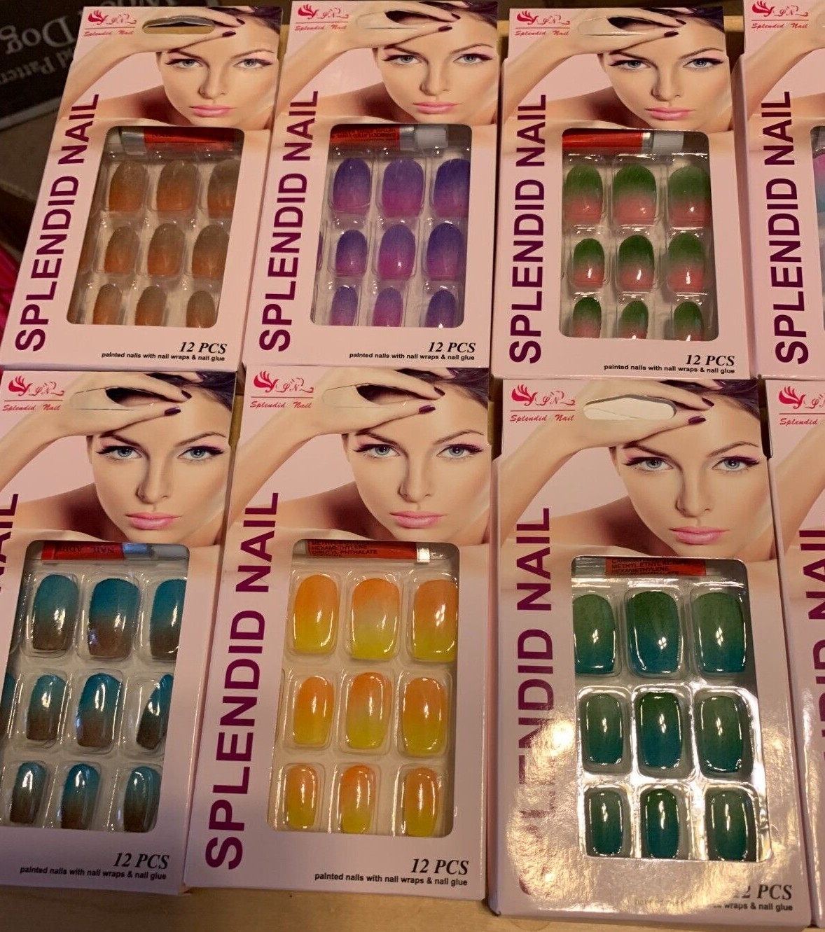 Splendid Nails-Two Tone Fade. Fun Colors. Your Choice. Free shipping