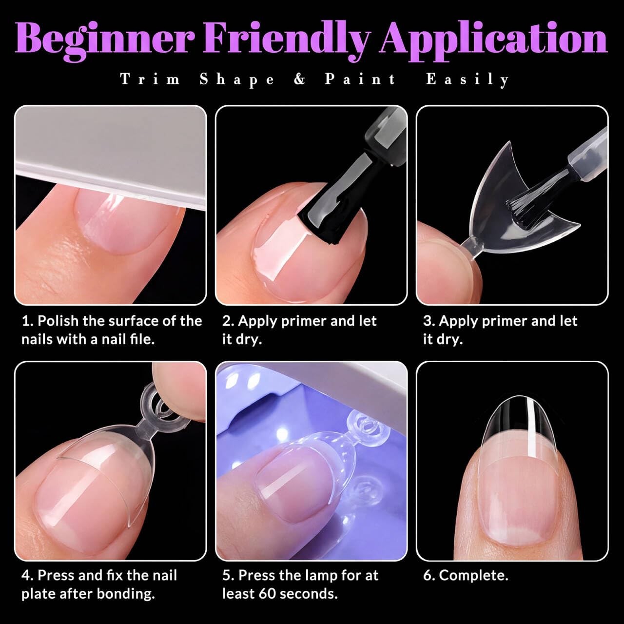 Short Stiletto Nail Tips – 240Pcs Half Cover Fake Nails Short Stiletto for Ex…