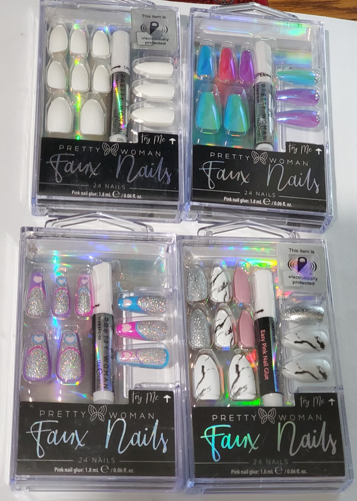 Pretty Woman Faux Nails 24 Nails & Glue, Buy 2 Get 1 Free, Free Shipping