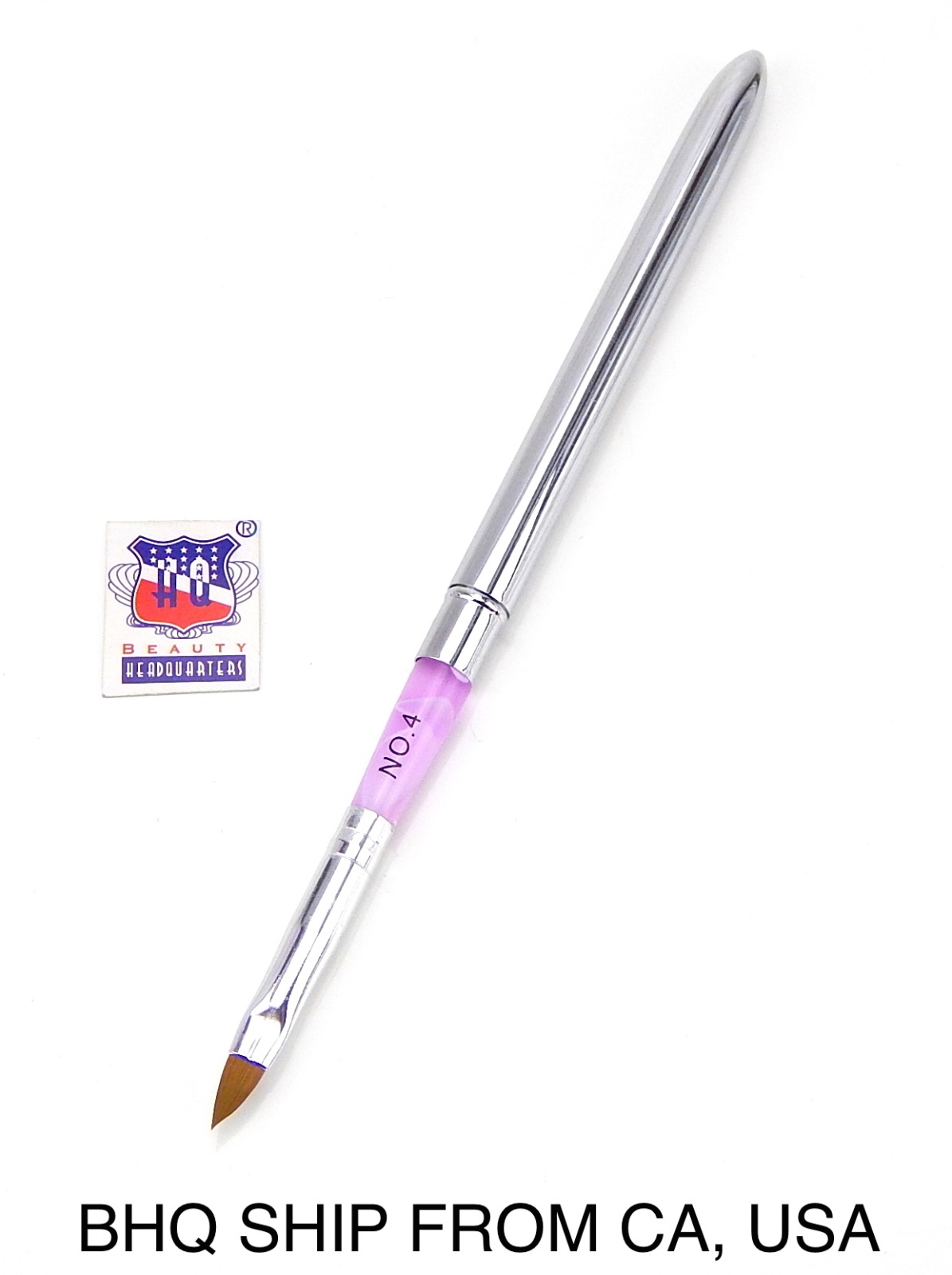 Pro Marble Sable Acrylic Nail Art Design Paint Painting Brush Pen – Size 4
