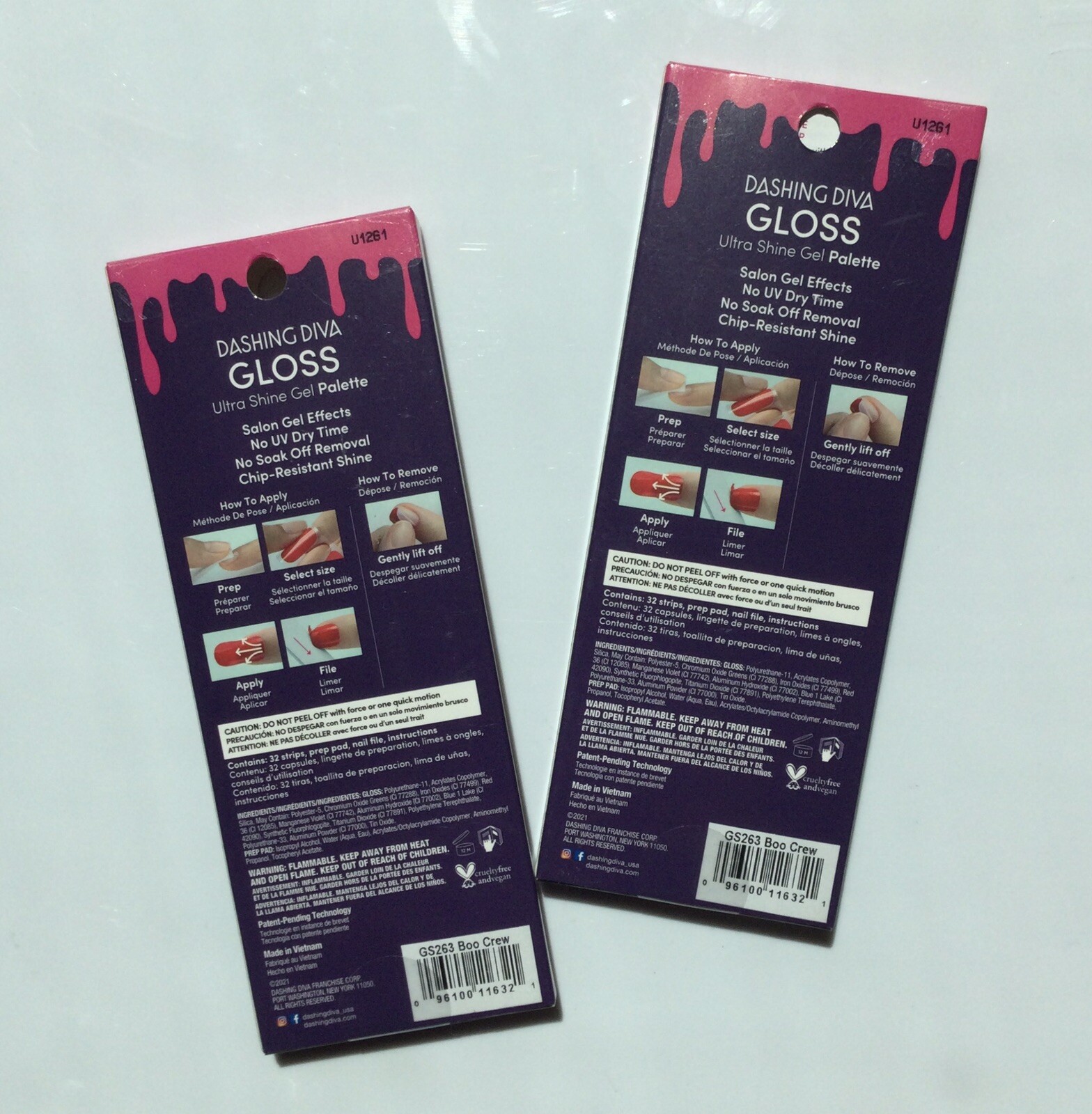 Dashing Diva Gloss Ultra Shine Palette Gel Nail Boo Crew 2 Packs