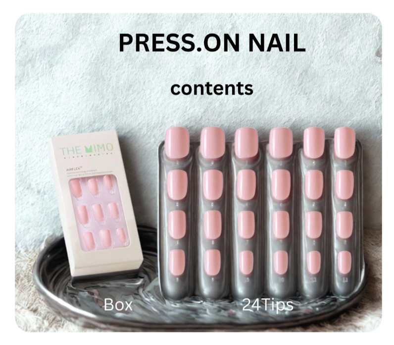 TPU Press-On Nails – Reusable Glossy Look | 24 Tips | Soft, Flexible, No Damage