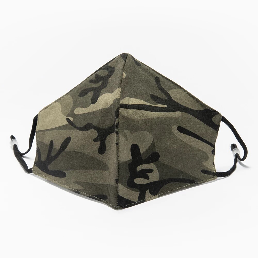 Face Mask 100% Cotton Camouflage Green 413379