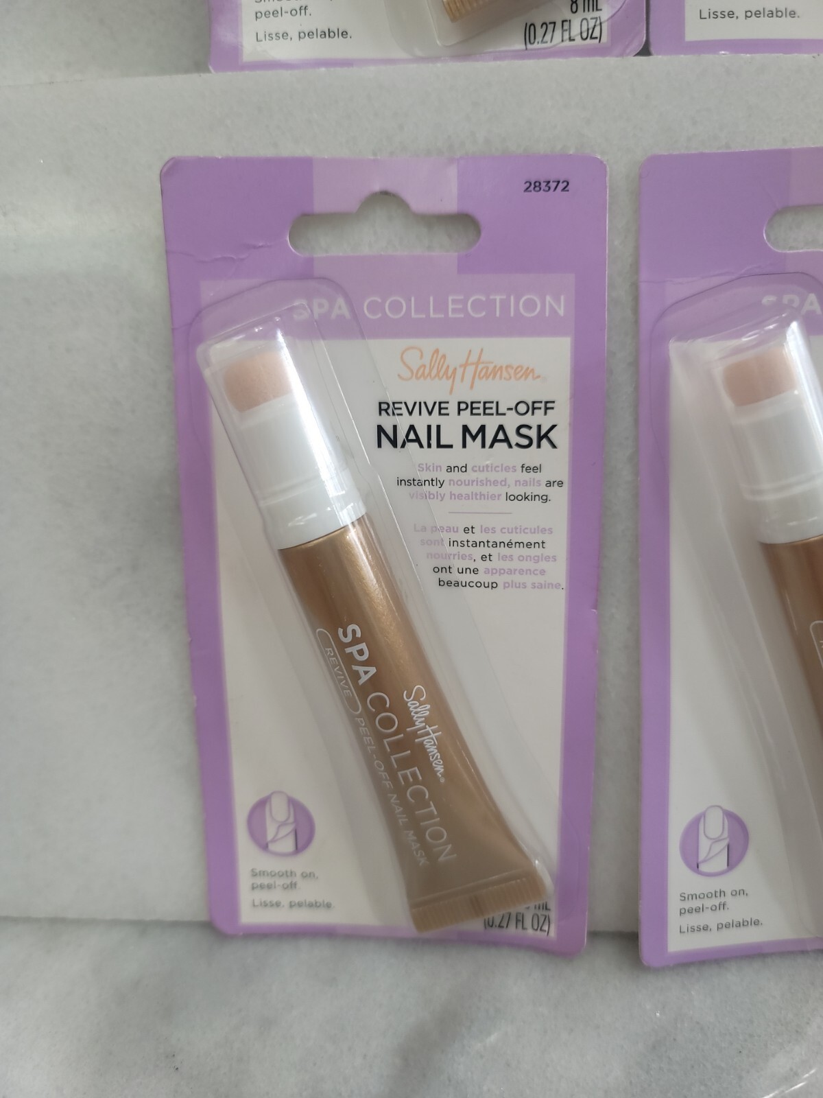 4 pack Sally Hansen Revive Peel-Off Nail Mask, Spa Collection, Peel Off # 28372