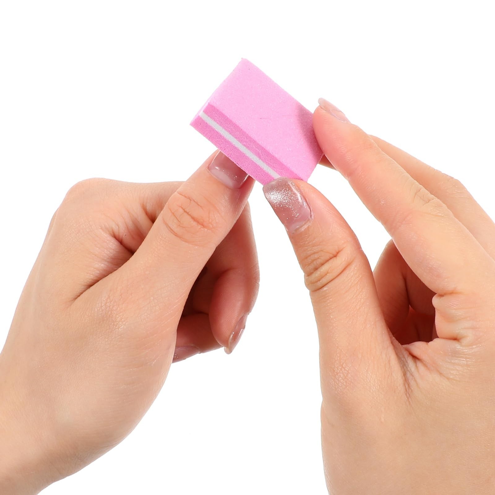 400 Mini Nail Buffers – 100/180 Grit Buffing Blocks for Acrylic & Natural Nails