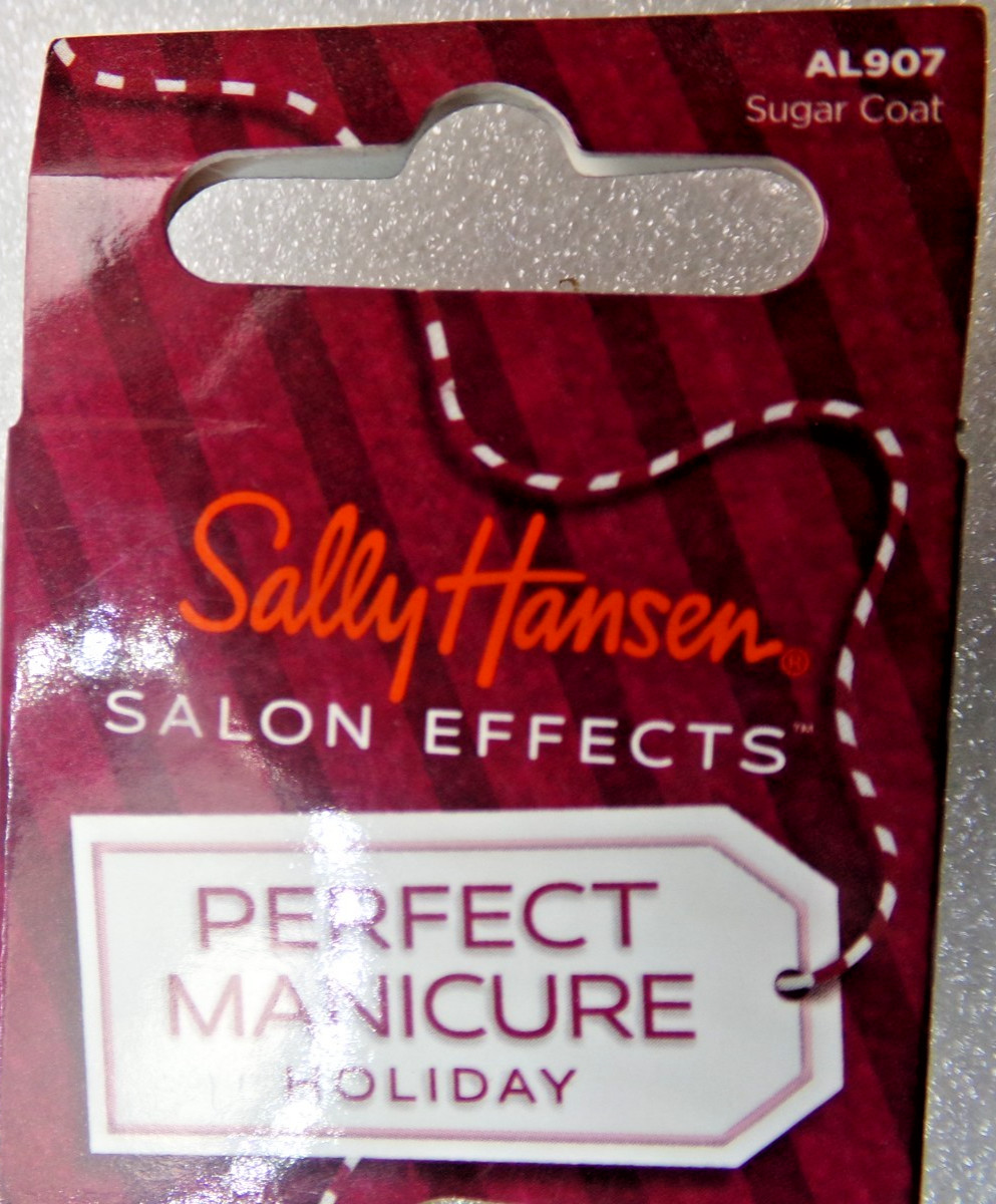 Sally Hansen Nails Medium Nude with Silver tipped Ombre