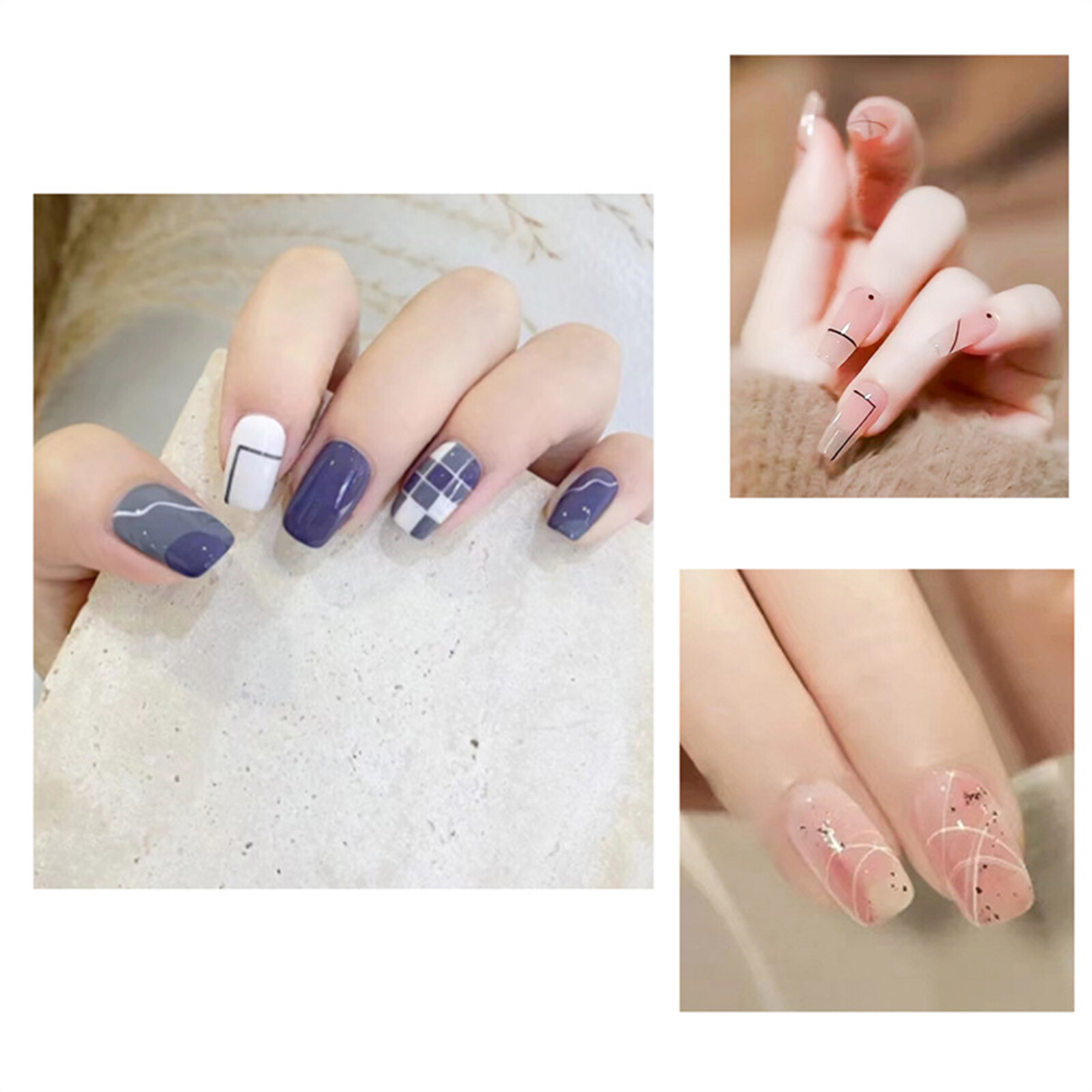 5Pcs Nail Brush Pen Set Nail Art Liner Brush Painting Acrylic Nail B6Y8